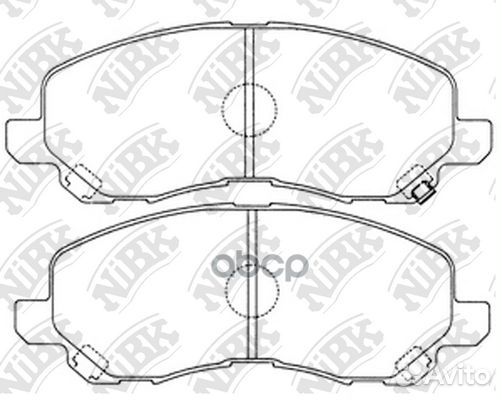 PN3469 nibk Торм. колодки NiBK PN3469 Mitsubish