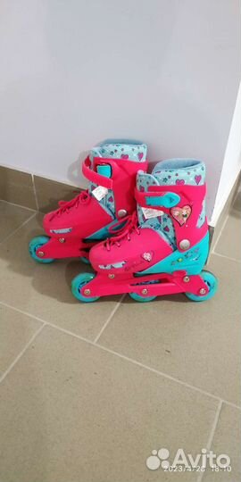 Роликовые коньки детские раздвижные