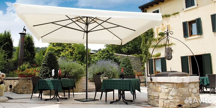 Ветроустойчивые зонты для кафе и ресторанов