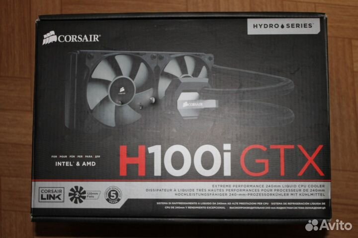 Corsair h100i gtx жидкостное охлаждения