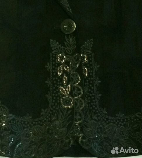 Замшевый пиджак б/у