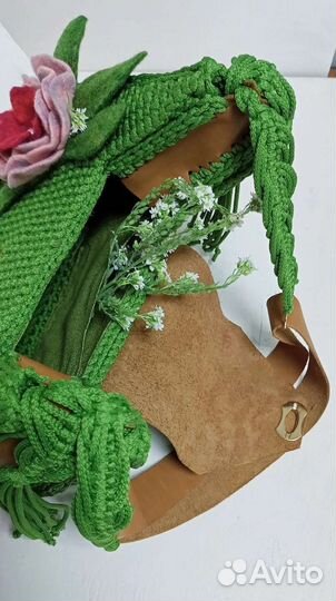 Сумка женская вязаная из полиэфирного шнура