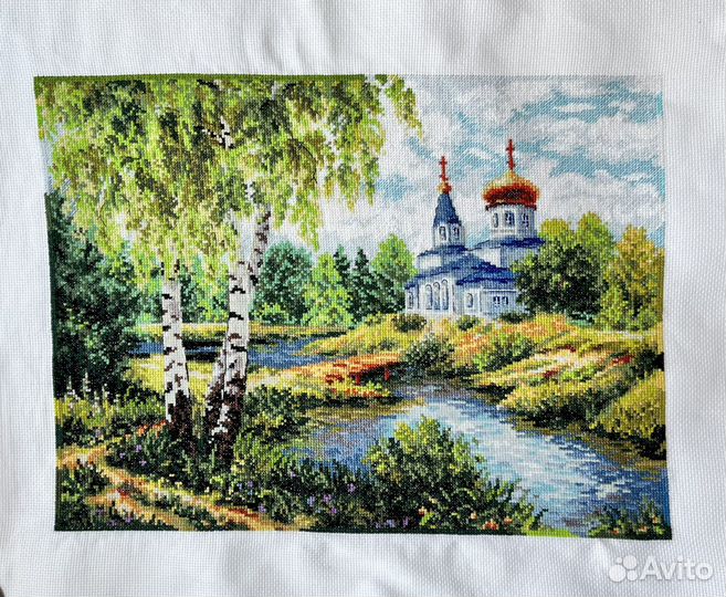 Картина вышитая крестом 