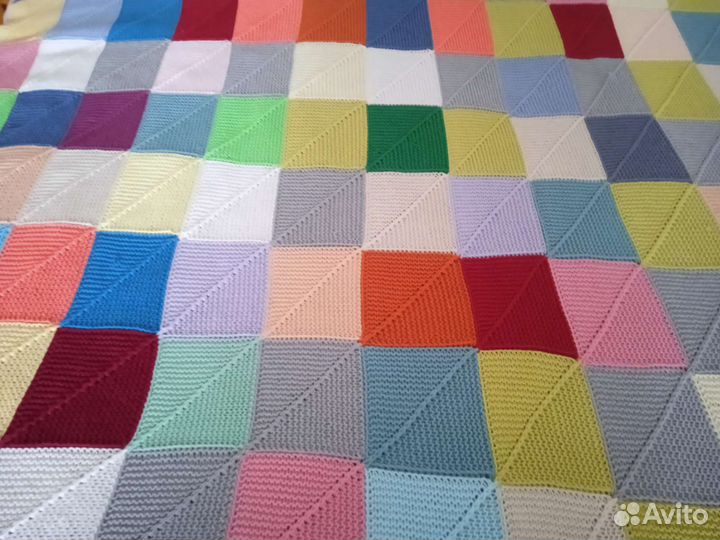 Пледы ручного вязания