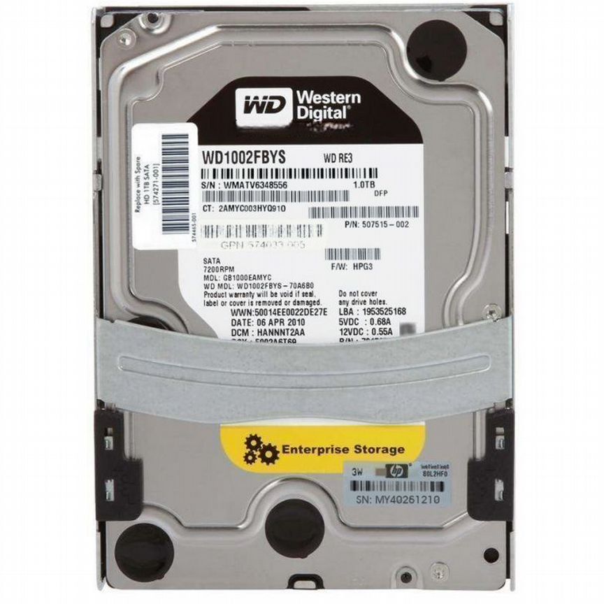 [574271-001] Жесткий Диск Hp 1tb 7200 Sata2 3.5" Hd 574271-001