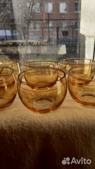 Рюмки цветное стекло СССР