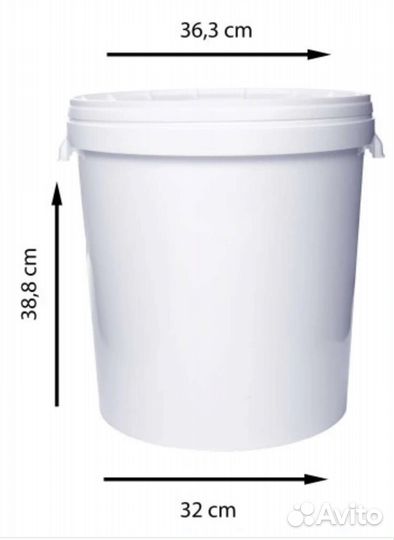 Емкость/ведро/бак 32 литра пищевой пластик