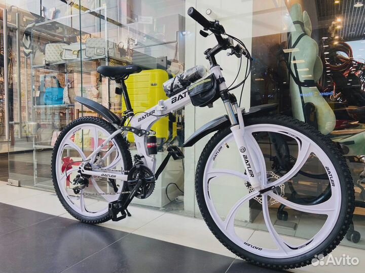 Складной велосипед на дисках Batler 26'' белый