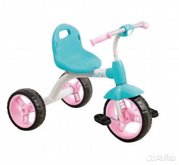 Детский велосипед 3кол Nika вд1/1 розово-голубой