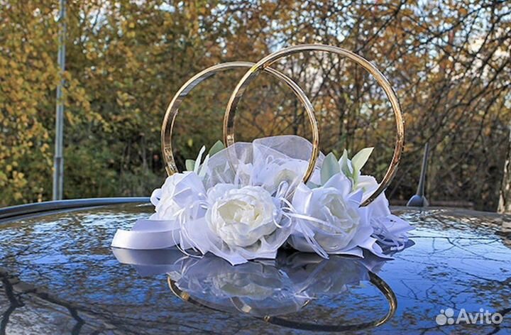 Свадебные украшения на автомобили