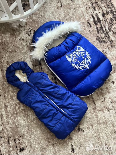 Зимний конверт на выписку и в коляску