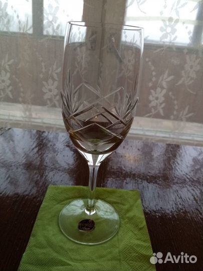 Фужеры богемское стекло