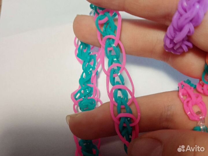 Браслетики фигурки перчатки из резинок
