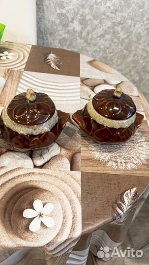 Глиняные горшки 4 шт