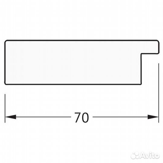 Зеркало Evoform Definite 136х76 BY 3307 в багетно