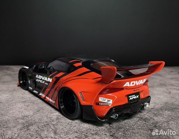 Pandem Toyota GR Supra V1.0 2019 1:18 red/black