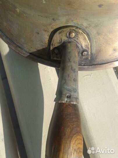 Антикварный латунный Таз сковордка 30 см