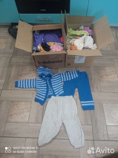 Коробки детских вещей для девочки