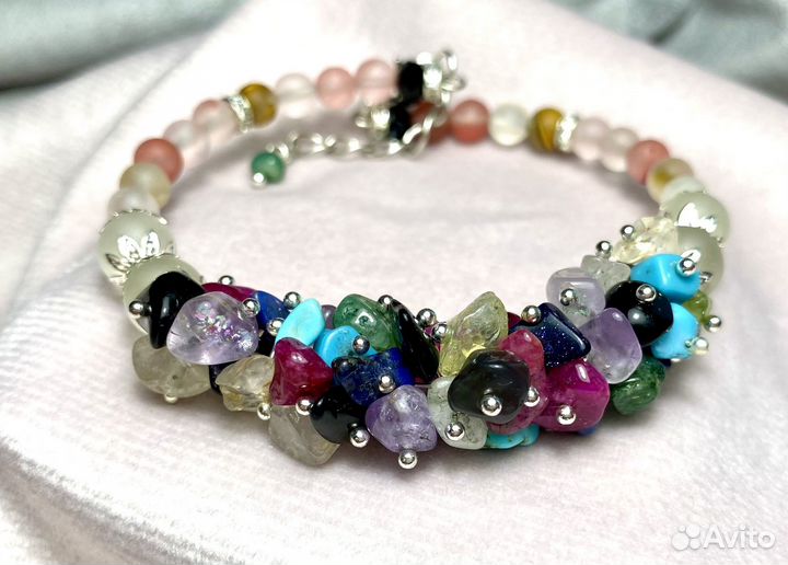 Браслет оберег натуральные камни