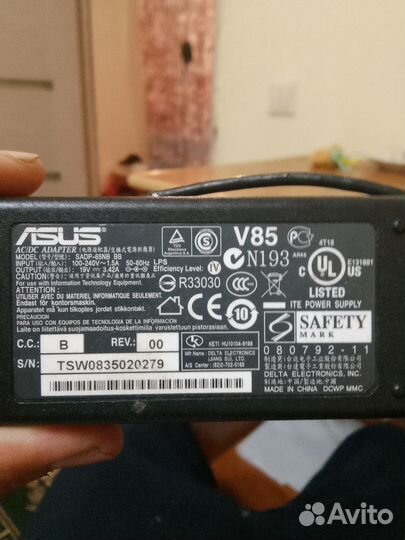Блок питания для ноутбука asus 19v