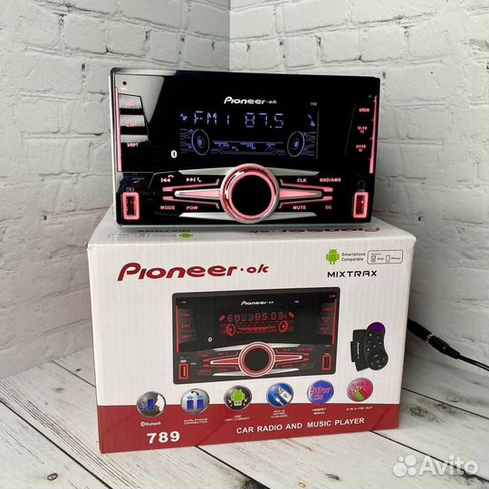 Магнитола 2din с большим экраном Pioneer