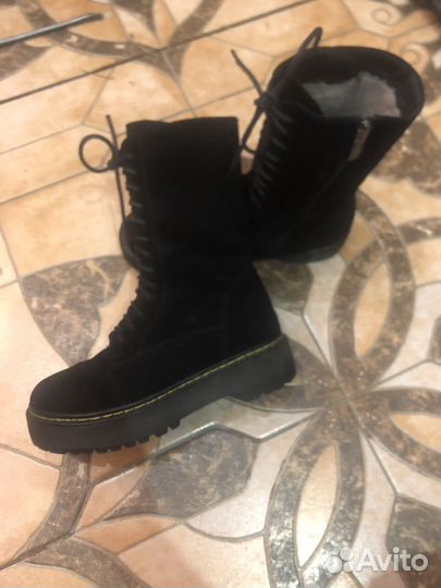 Ботинки зимние замша 37