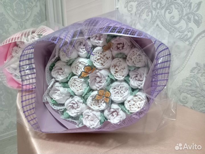 Сладкий букет из зефира