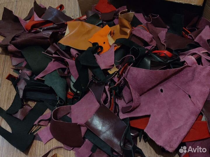 Натуральная кожа. Обрезки для рукоделия