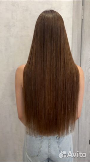 Кератиновое выпрямление волос