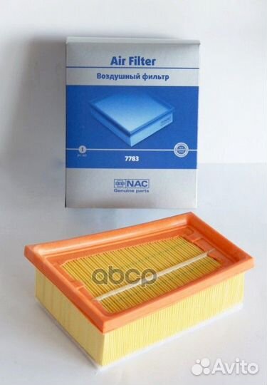 Фильтр воздушный renault Logan 1.6 16V 7783 Nac