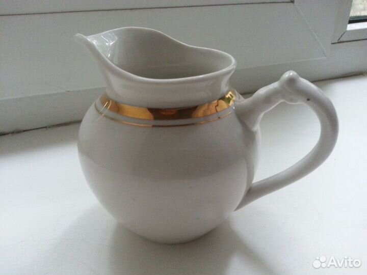 Сливочник молочник Дулево. Фарфор, 1961г