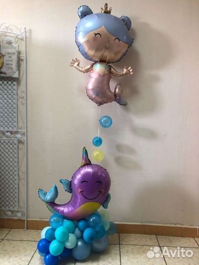 Композиция из воздушных швров