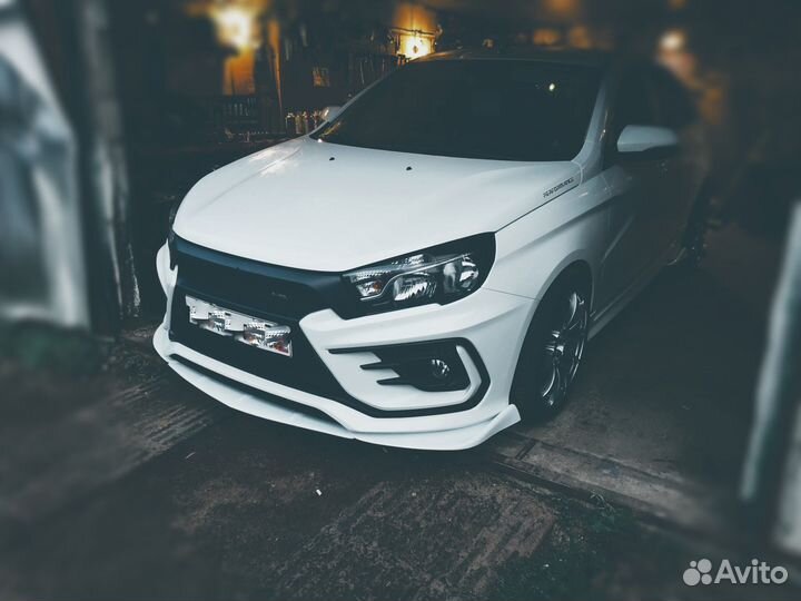 Сплиттер переднего бампера, универсальный