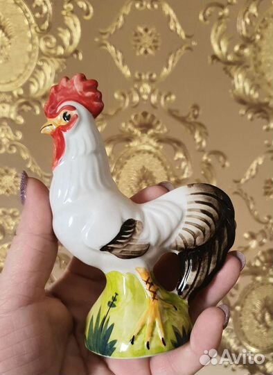 Петушок курочка 2шт. фарфоровые статуэтки