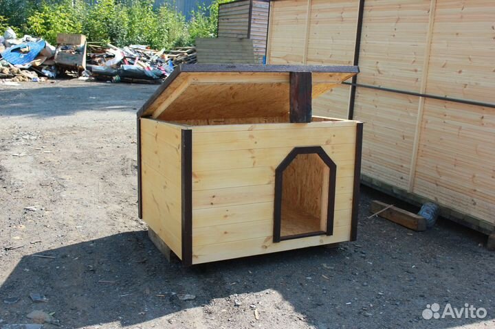 Утепленная будка для собаки Лира 1,2х1м
