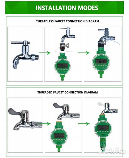 Таймер для капельного полива fujin