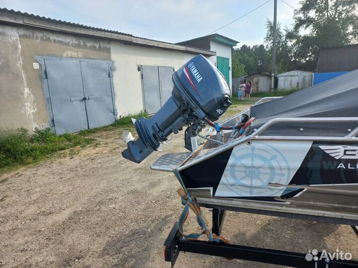 Лодка Беркут+мотор+телега
