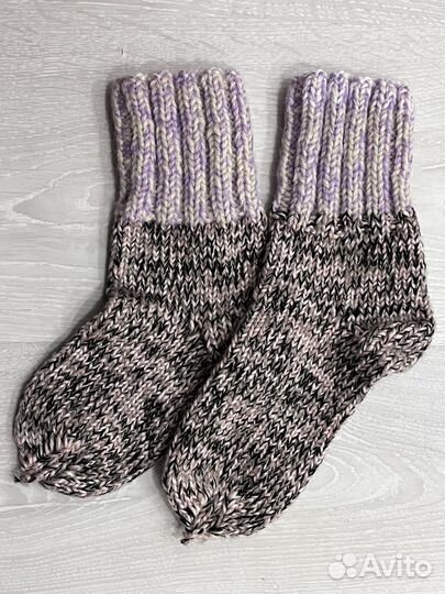 Носки вязаные ручной работы детские, для девочки