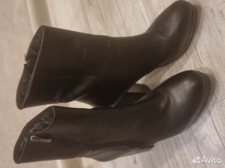 Полусапоги женские натуральная кожа зима 39