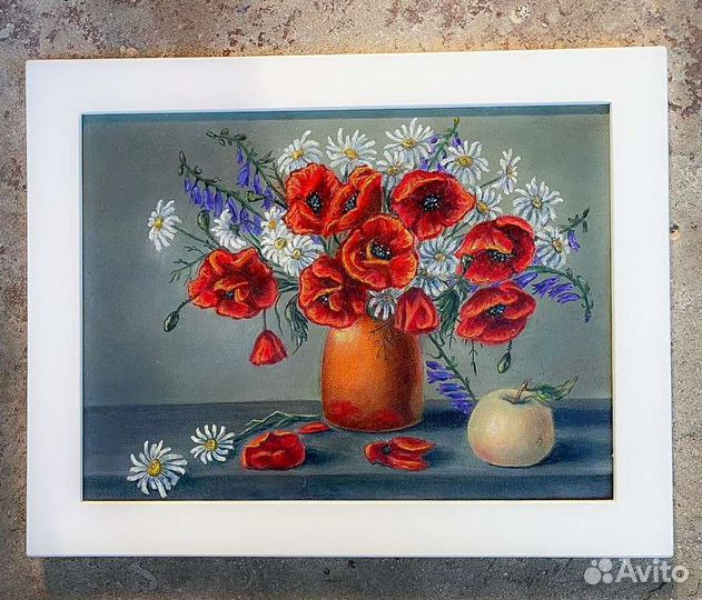 Картина маслом цветы