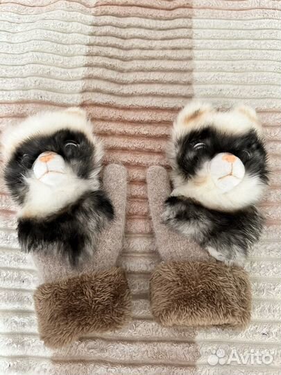 Варежки зимние теплые