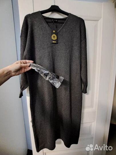 Платье серое