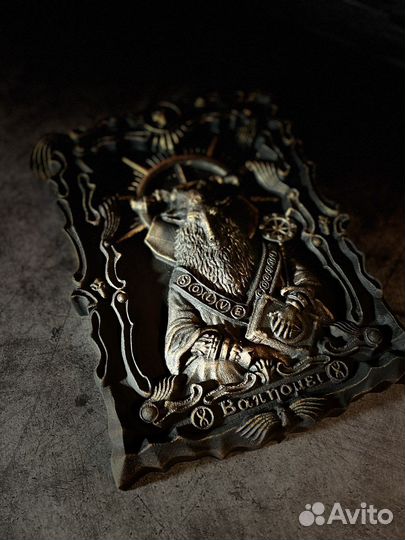 Бафомет Baphomet роскошная черная икона