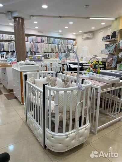 Детские кроватки круглые/стандартные/трансформеры