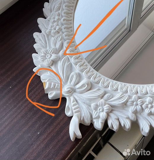 Зеркало овальное в раме