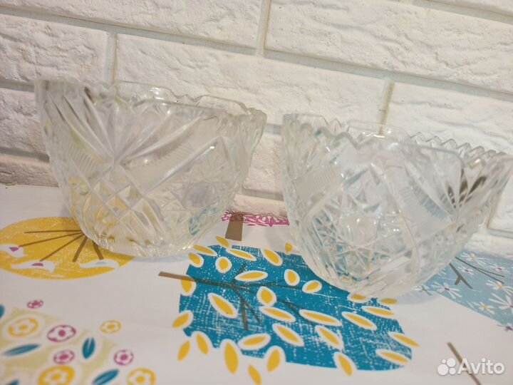 Хрустальные, вазы конфетницы