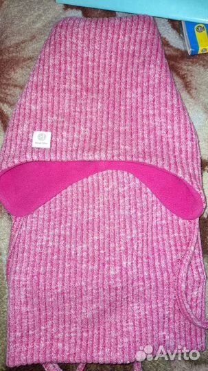 Комплект шапка и шарф для девочки