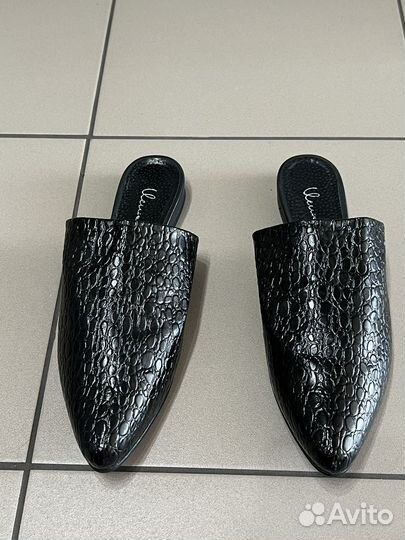 Мюли натуральная кожа Италия