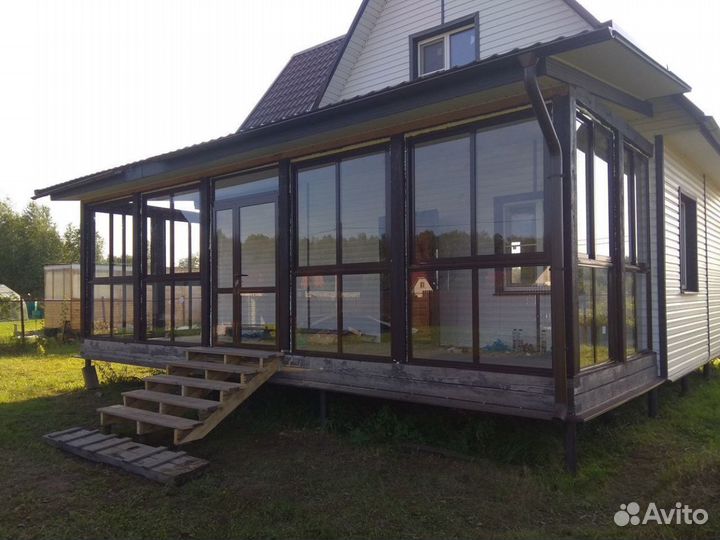 Окна алюминиевые / остекление лоджий на заказ