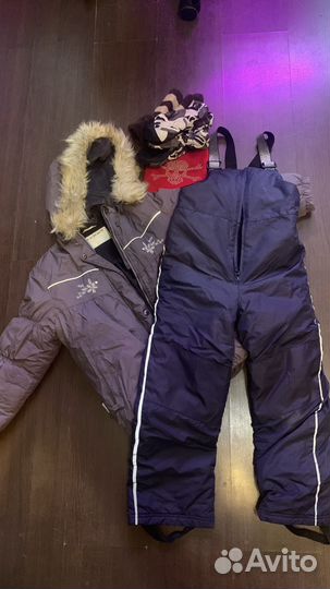 Зимний Комплект куртка и полукомбинезон Р. 122